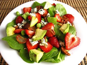 Strawberry and Avocado Spinach Salad 500