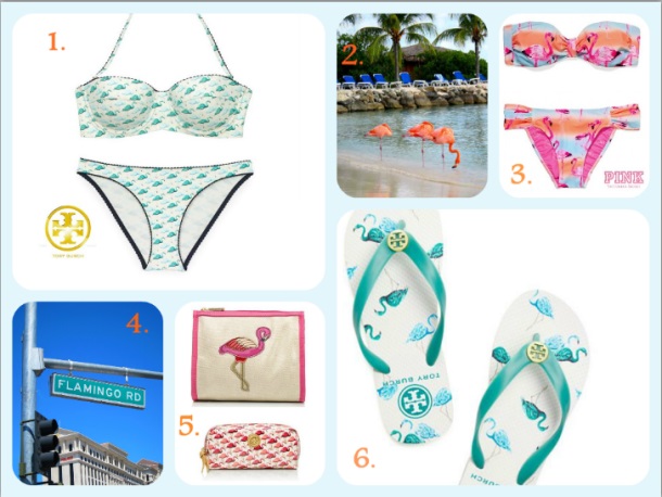 Flamingo print collage spring summer 2013